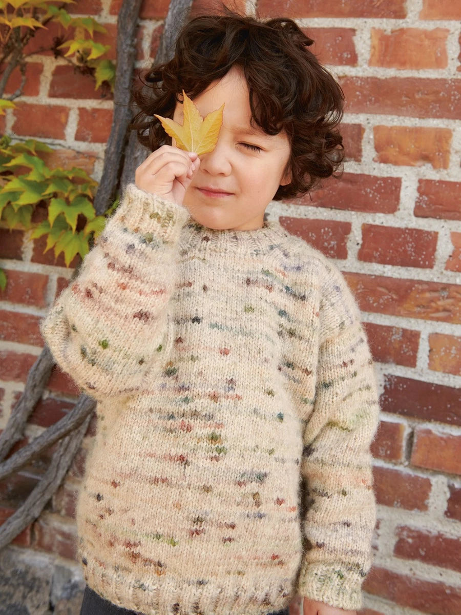 2408 No.8 Dave Sweater Junior | Sandnes Garn Single Printed Knitting Pattern