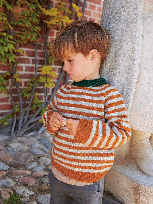 2408 No.3 South Sweater Junior | Sandnes Garn Single Printed Knitting Pattern