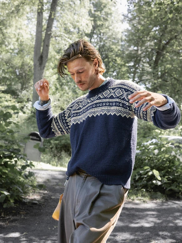 2410 No.3 Marius Sweater Men| Sandnes Garn Single Printed Knitting Pattern