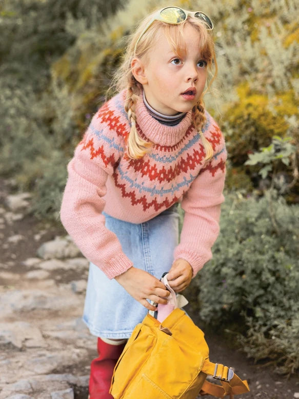 2411 No.2 Polar Light Children Sweater | Sandnes Garn Single Printed Knitting Pattern