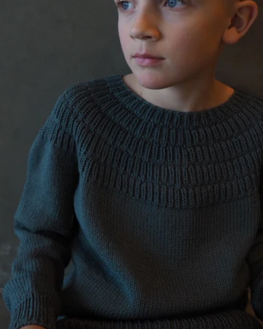 Anker's Sweater Junior | PetiteKnit Printed Knitting Pattern