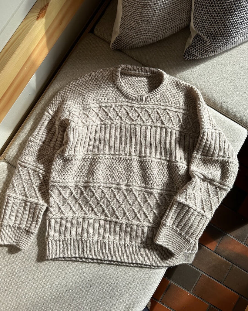 Ingrid Sweater Man | PetiteKnit Printed Knitting Pattern