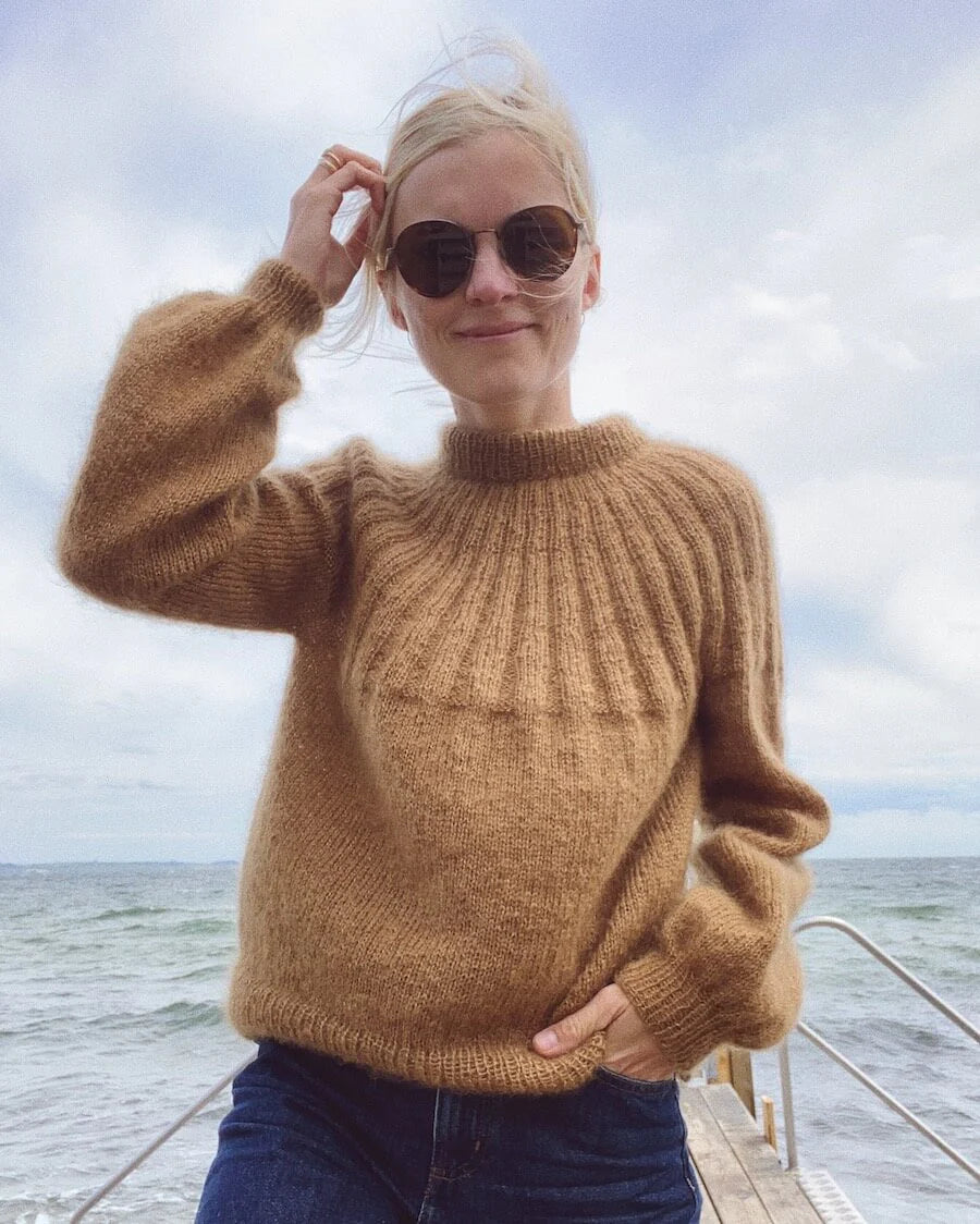 Sunday Sweater Mohair Edition | PetiteKnit Printed Knitting Pattern