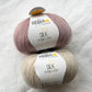 regia premium silk sock yarn 100g rose