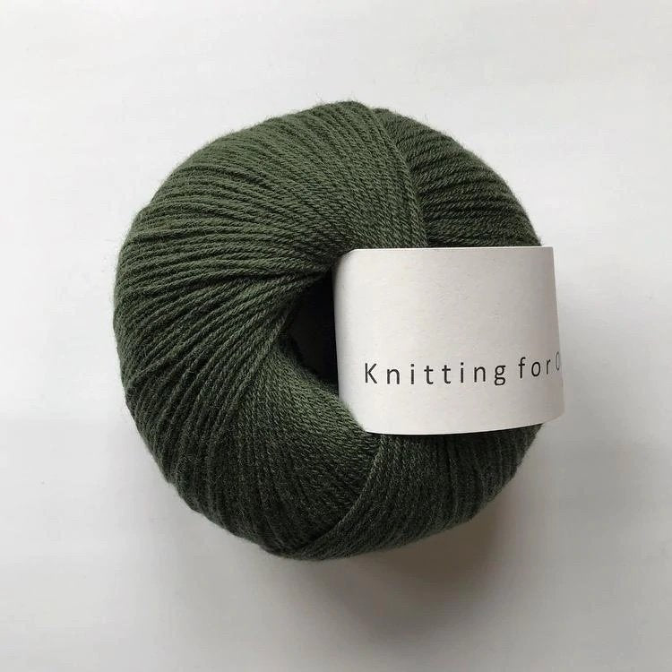 knitting for olive merino 50g bottle green