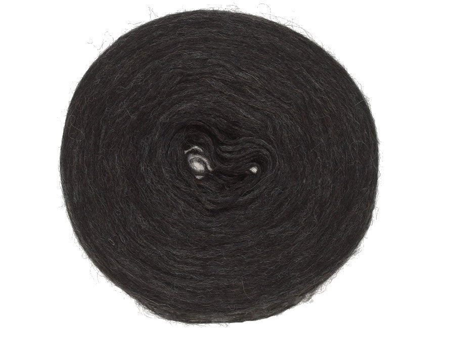 lopi plotulopi yarn 100g black heather #0005